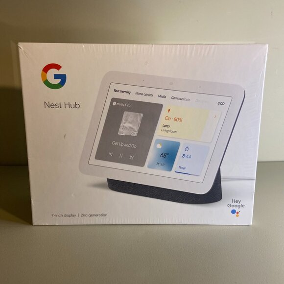 Google Nest Hub 2nd Generation 7" Smart Display Charcoal (GA01892-US) - Picture 1 of 2